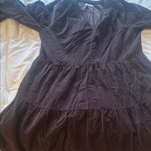 Dark Brown Long Sleeve Dress